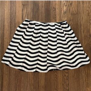 Banana Republic Black and White Striped Skirt